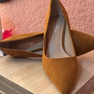 Charles by Charles David Brown Suede Heels